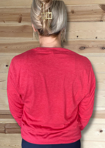 HR Red Tri-Blend Long Sleeve