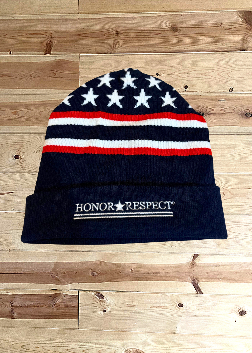 HR Red White and Blue Winter Hat