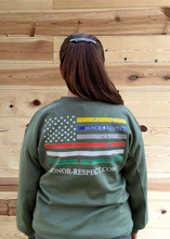 Load image into Gallery viewer, HR Green All Hero Crewneck