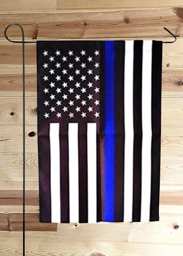 Thin Blue Line Garden Flag: Made in The USA
